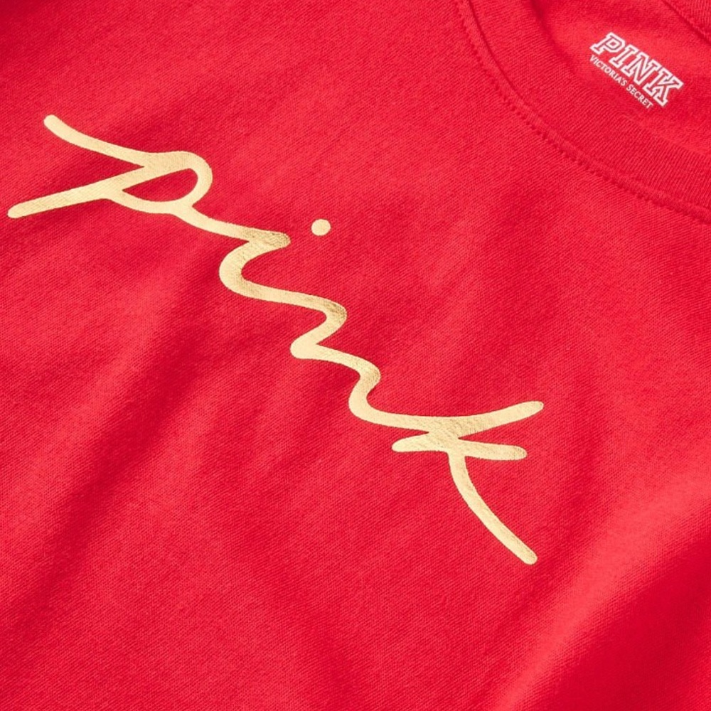 Vs Pink red pepper crew tee - Picture 2 of 7